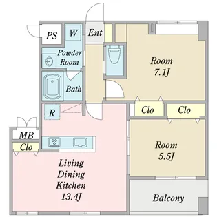 エポルテ【3階】の間取り