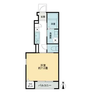 コンフォート明大前【1階】の間取り