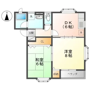 メゾン・モーヴェリー【2階】の間取り