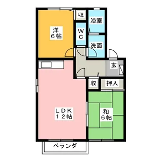 グランシャリオIIA【2階】の間取り