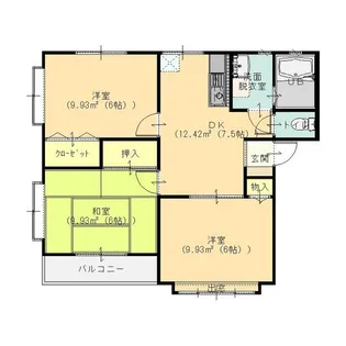 アネックス宮【2階】の間取り