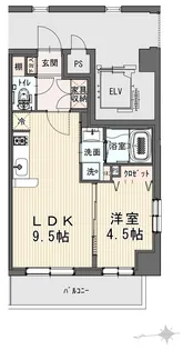 東亜レジデンス【4階】の間取り