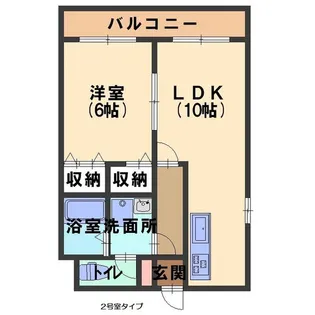 グラッチェ泉原【3階】の間取り
