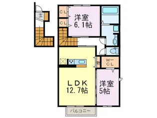 エタン・リジエールA棟【2階】の間取り