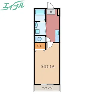 FLOURISH KUBOTA【3階】の間取り