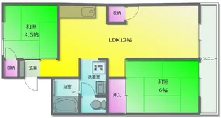 光陽ハイツ【2階】の間取り