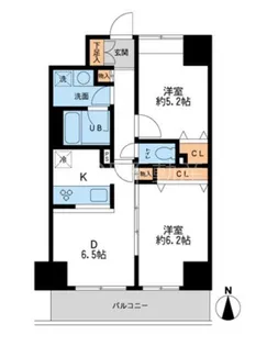 ウィルテラス千葉中央【5階】の間取り