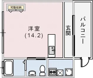 ラ・ウェゾン北野【2階】の間取り