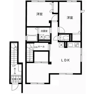 パークハイツ【2階】の間取り