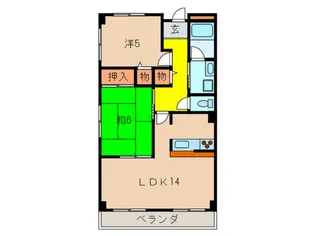 グランプレジール【3階】の間取り