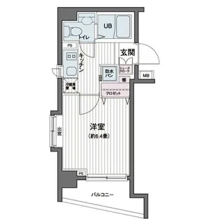 エコロジー都立大学レジデンス【4階】の間取り