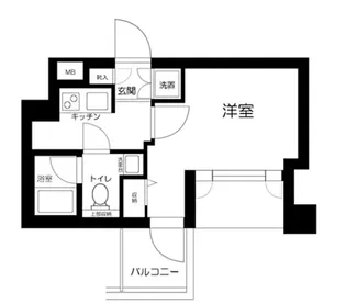 プレール・ドゥーク北新宿【8階】の間取り