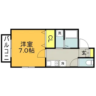 リブレア和白丘B棟【2階】の間取り