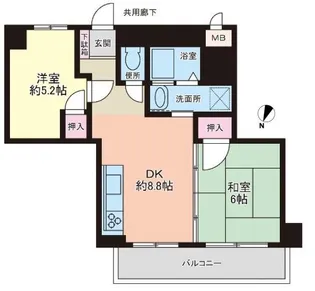さんくれーる湊川【9階】の間取り