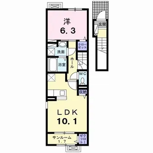 グランアベリア【2階】の間取り
