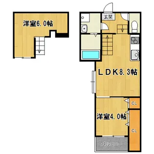 stage姫島【1階】の間取り