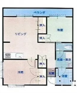 京福日之出マンション【4階】の間取り