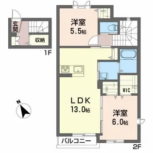 グラン ソレイユ【2階】の間取り