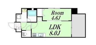 ファーストステージ江坂パークサイド【4階】の間取り