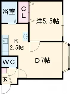 エスパニア名寄I【1階】の間取り