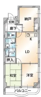 ユーレジデンス三鷹【2階】の間取り