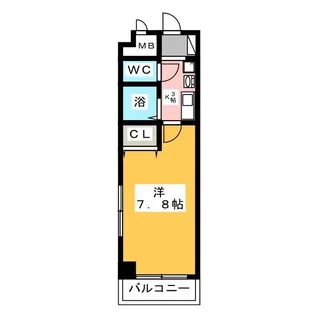 レジデンスTH浄心【2階】の間取り