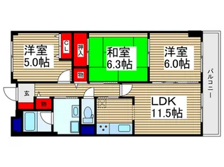 プリムローズ上福岡【2階】の間取り