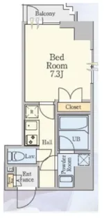 クレストコート蔵前【6階】の間取り