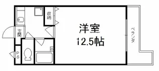 ガーデン深草【1階】の間取り