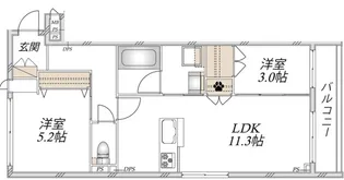 Per Sempre【2階】の間取り