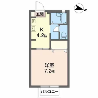 ディアス徳常【2階】の間取り