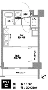 カスタリア浅草橋【8階】の間取り