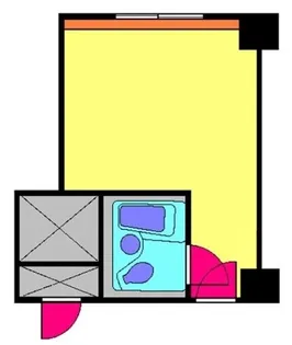 赤坂レジデンシャルホテル【5階】の間取り