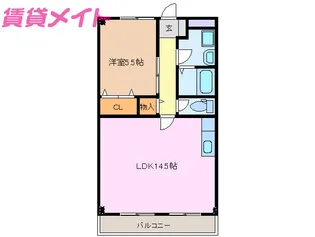 ラヴィータ白子【2階】の間取り