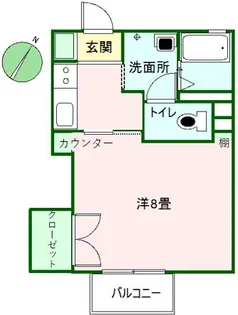 ビューコート【1階】の間取り