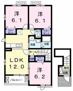 エスポワール【2階】の間取り