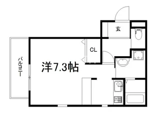 KING CRAFT FUKAKUSA【2階】の間取り