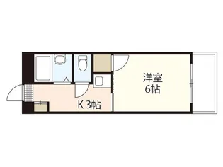 ピープルタウン八幡【3階】の間取り