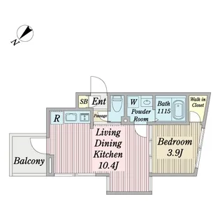 プロシード桜坂【2階】の間取り