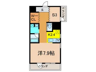 Refuge Happiness Tower【9階】の間取り
