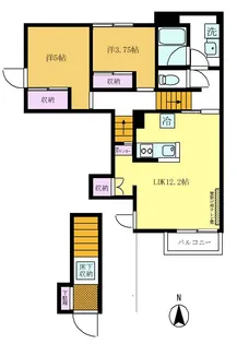 ソレアード北千束【2階】の間取り