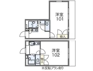 レオパレスイムレ【2階】の間取り