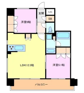 藤和シティホームズ北浦和駅前通り【9階】の間取り