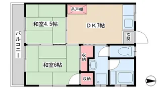 中島ハイツ【2階】の間取り