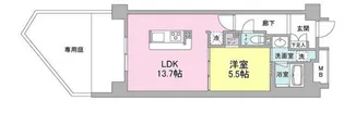 アンビエンテ経堂【1階】の間取り