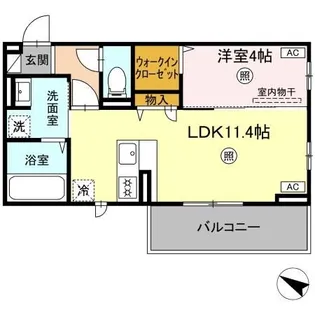 ピノ・ジョヴァーネ【2階】の間取り