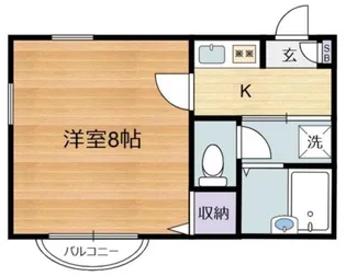 第6グリーンハイツ【1階】の間取り