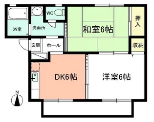 ディアス廣町【1階】の間取り