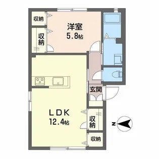 さくら台ハイム【1階】の間取り