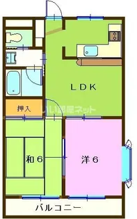 パレススクエアー【2階】の間取り